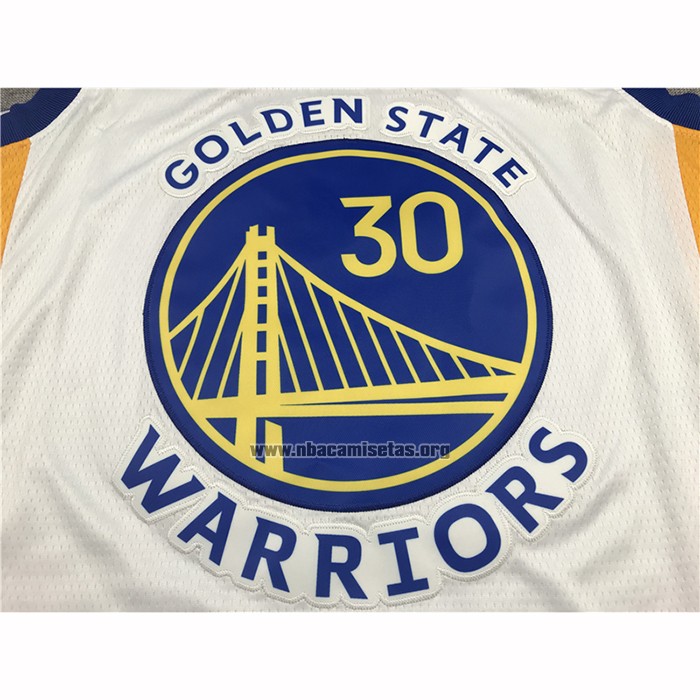 Camiseta Golden State Warriors Stephen Curry NO 30 Association 2020-21 Blanco